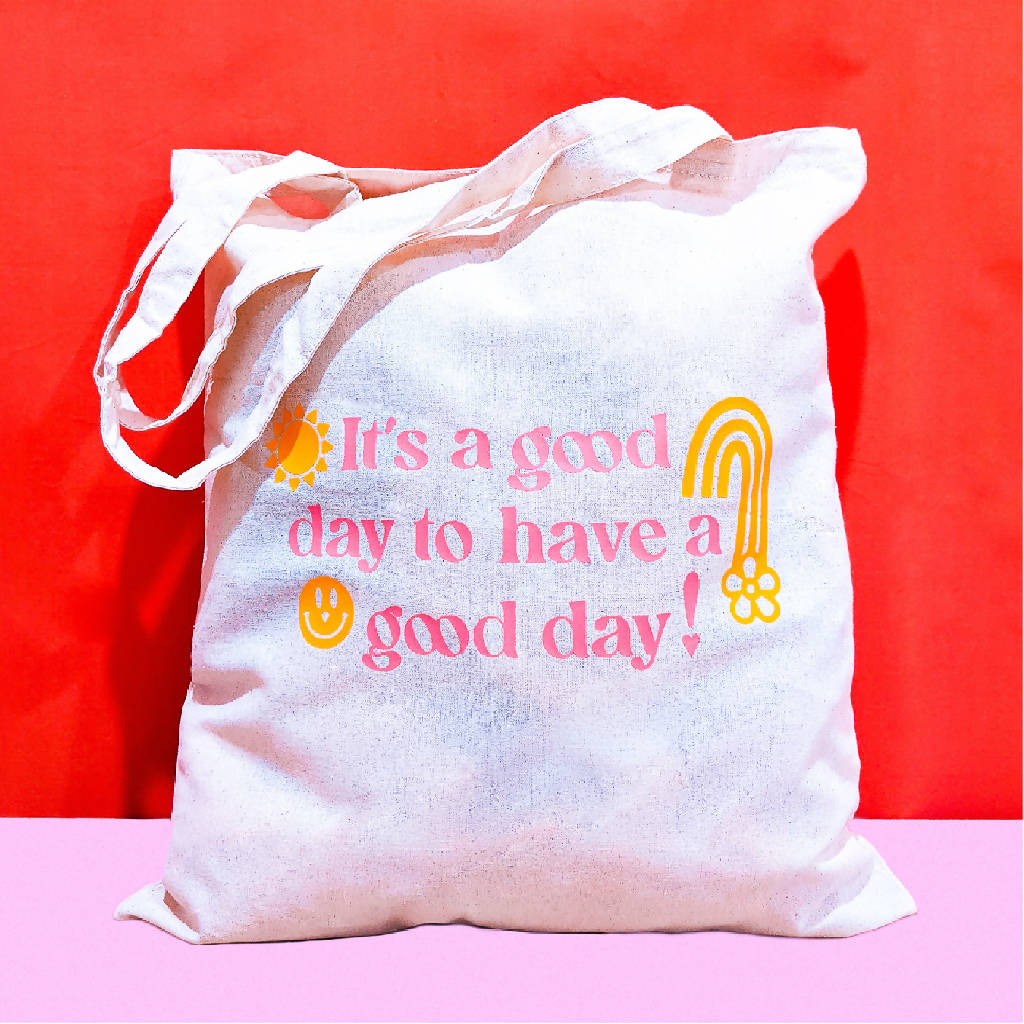 Daily Affirmations Tote Bag: Natural Cotton