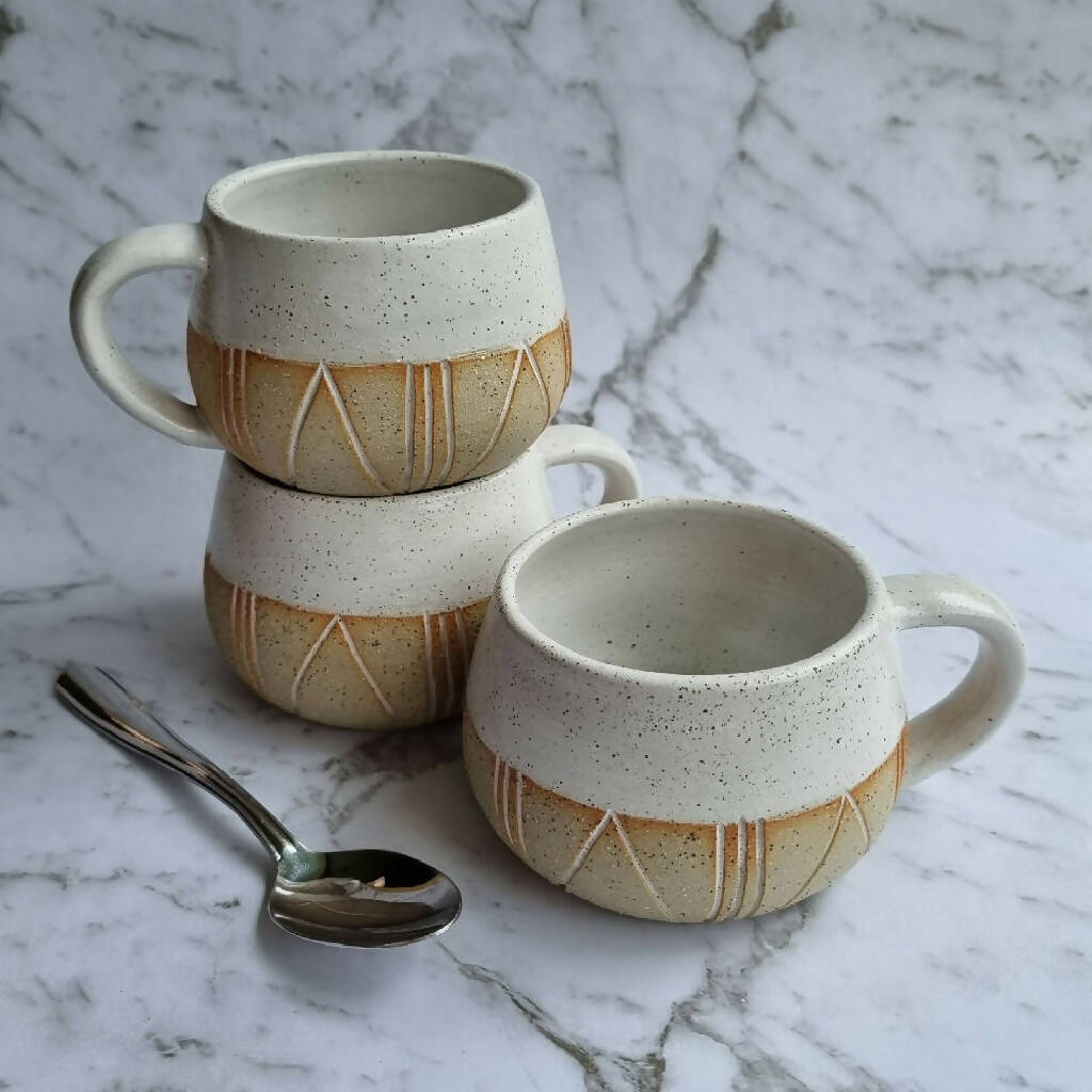 Handmade Stoneware Mugs - Small