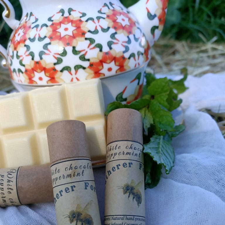 White Chocolate And Peppermint Beeswax Lip Balm