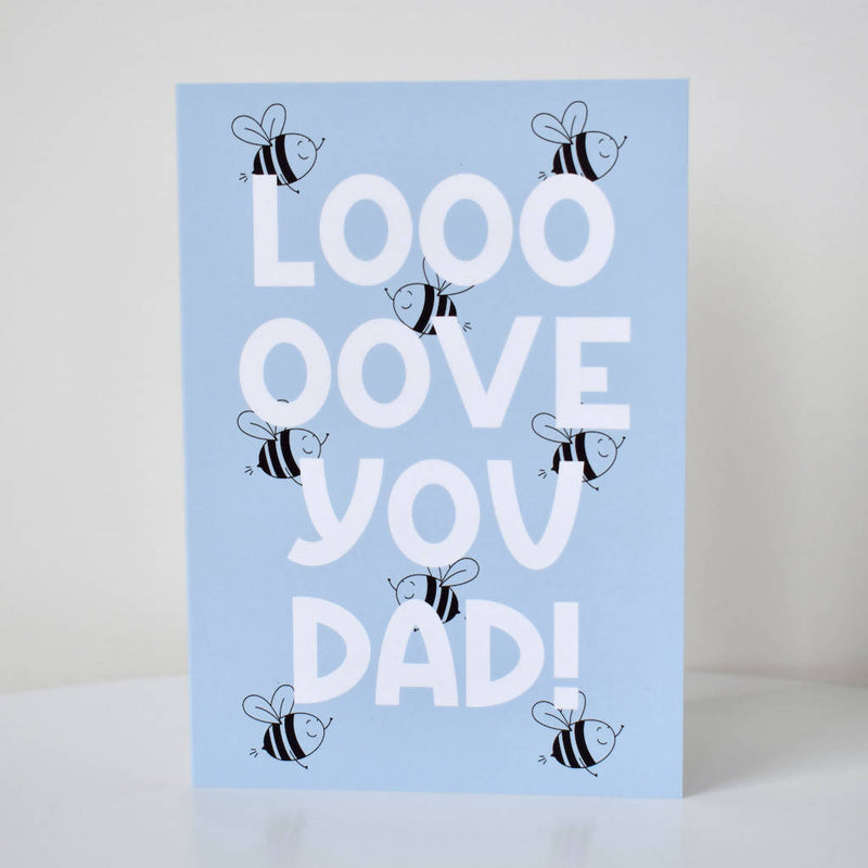 Father's Day Card | Love You Dad! | Various Colours