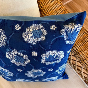 Cushion - Multi Blue Floral