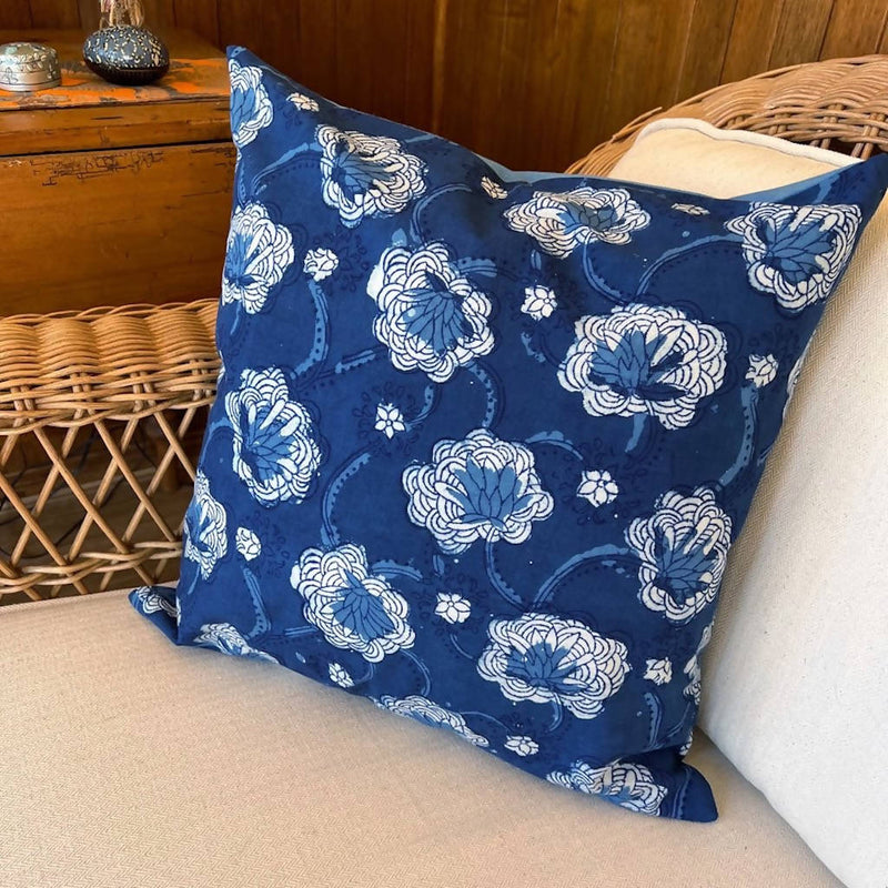 Cushion - Multi Blue Floral