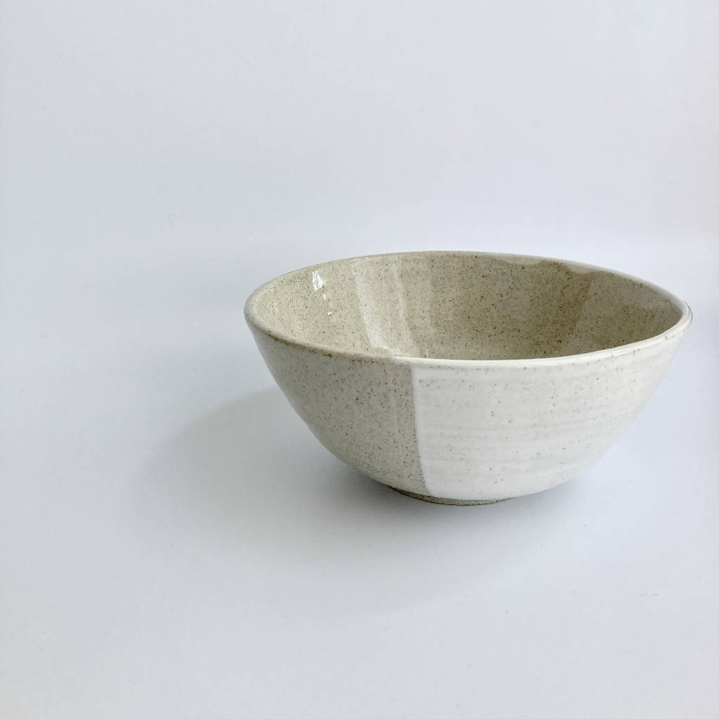 Bowl ~ Two-tone (white & speckle)