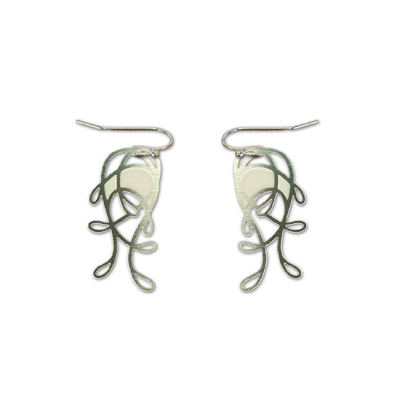 Joy silver hook earrings