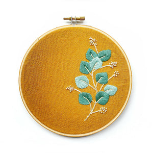 Beginners Embroidery Kit - Eucalyptus