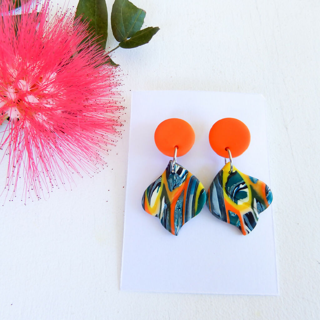 Polymer Clay Earrings Gift Box "Jungle Queen & Friends"