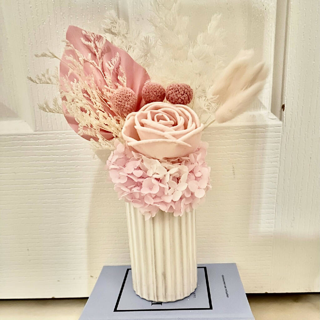 Mini Size Handmade Bespoke Dried Floral Arrangement in Assorted Colours