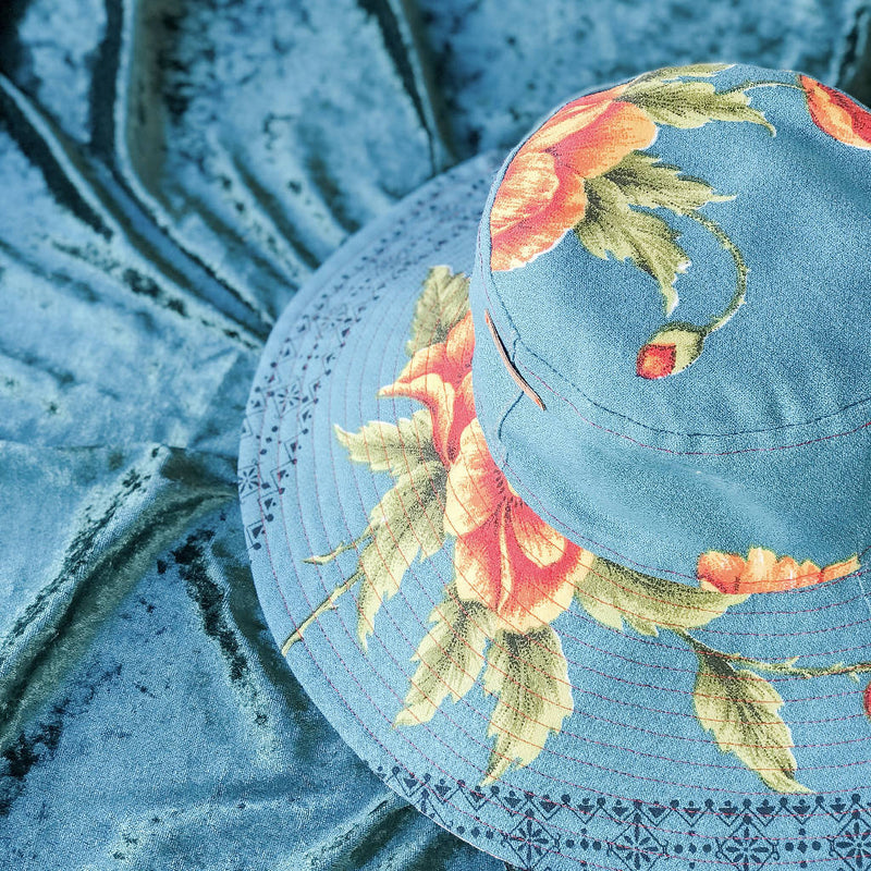 Vintage Floral Sun Hat