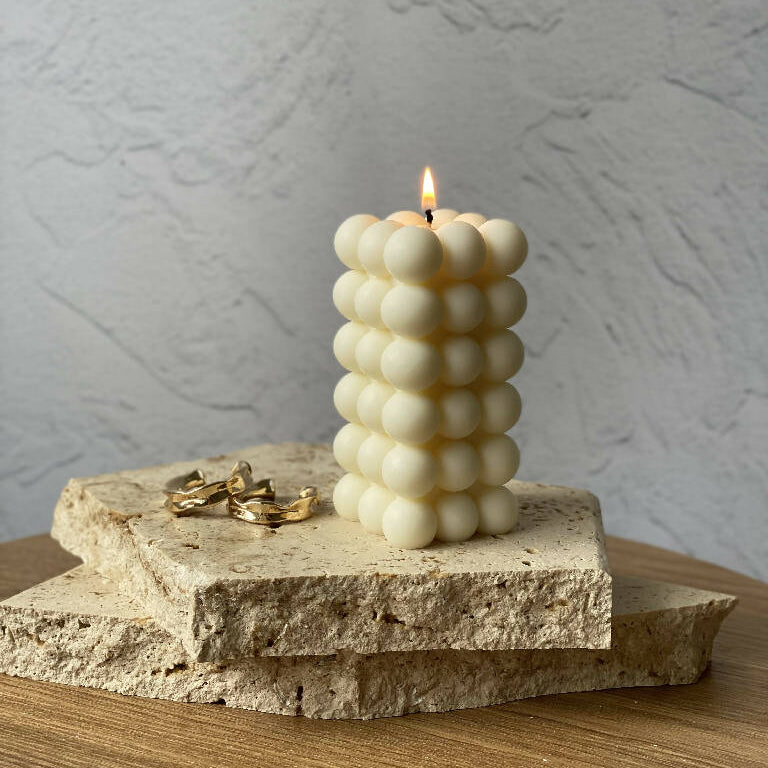 BUBBLE 11 | NATURAL SCULPTURAL SOY CANDLE