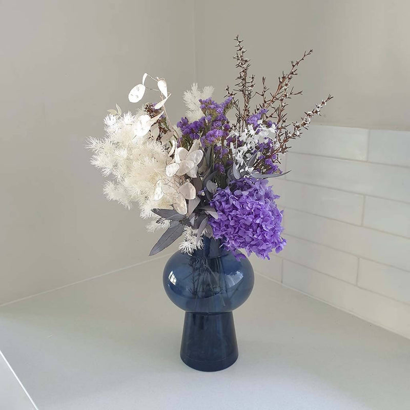Jacinta - Preserved Hydrangea Arrangement In Vase - Melbourne delivery only