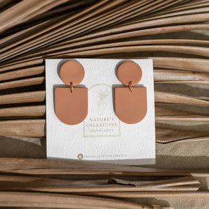 Geometric Neutral Minimal Statement Earrings In Six Colours