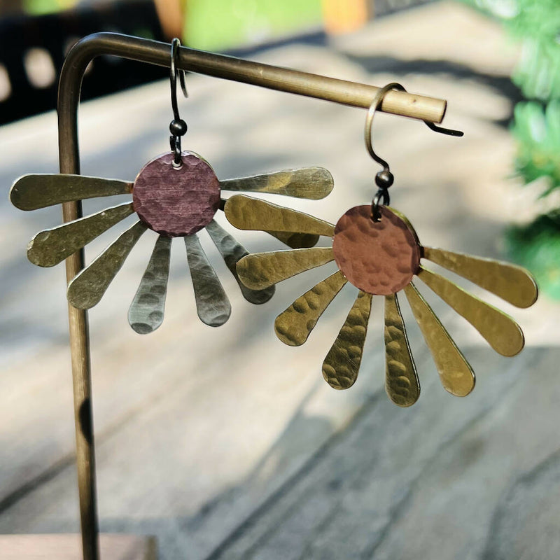 Sunflower Drop Earrings