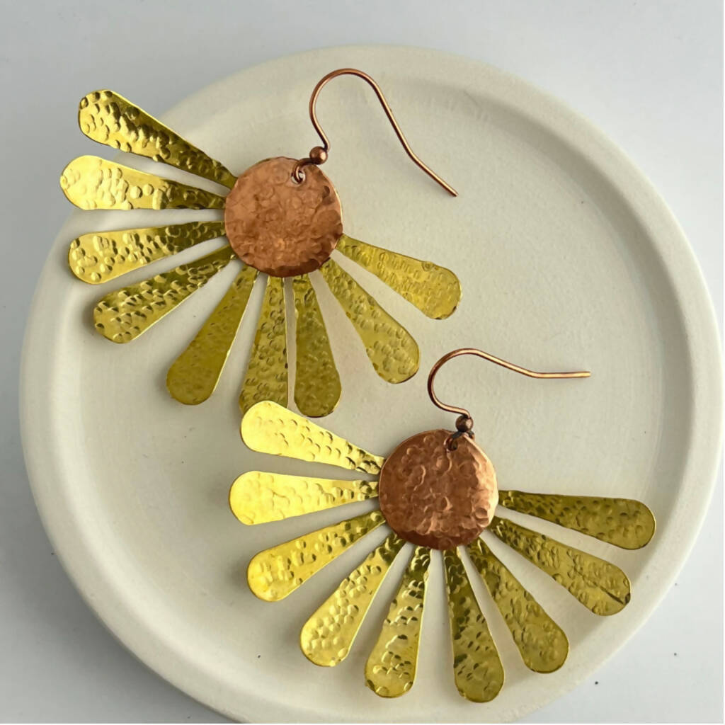 Sunflower Drop Earrings