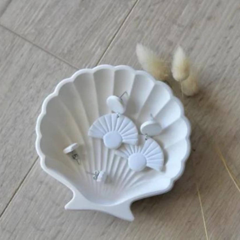 White Seashell Trinket Dish