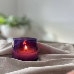 Coloured Glass Candle