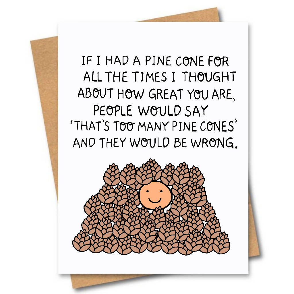 Pine Cone Card