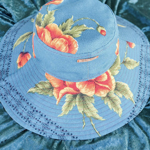 Vintage Floral Sun Hat