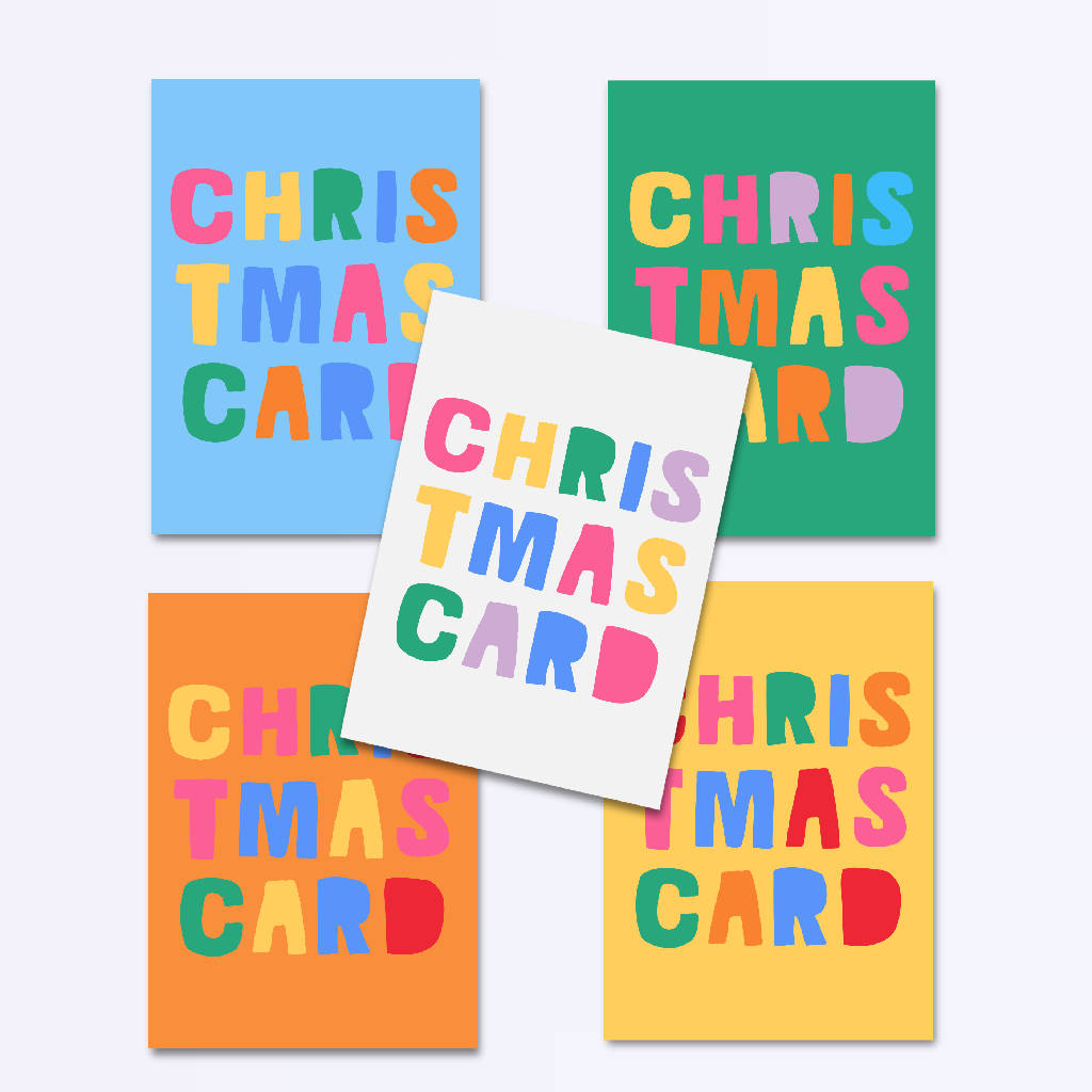 Coloured Christmas Cards