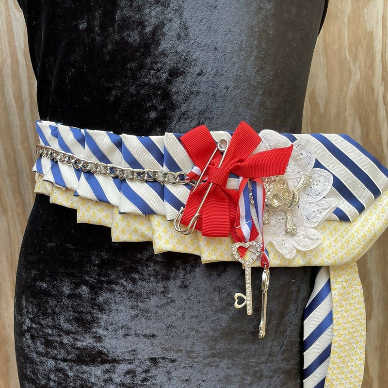 VIVE LA FRANCE / RECYCLED UNISEX TIE- BELT ACCESSORY