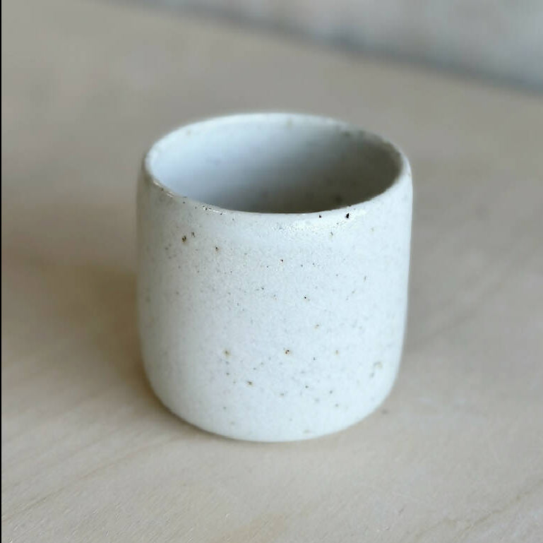 Ceramic tumbler - small frosty white