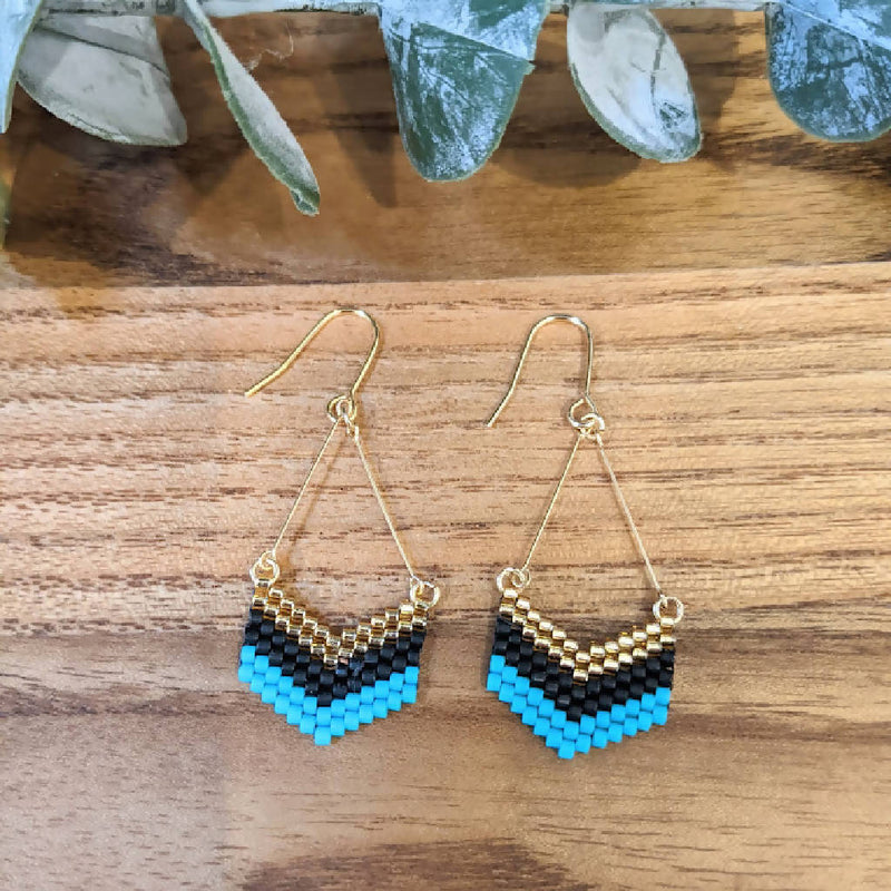 Pretty Miyuki Delica Bead Earrings