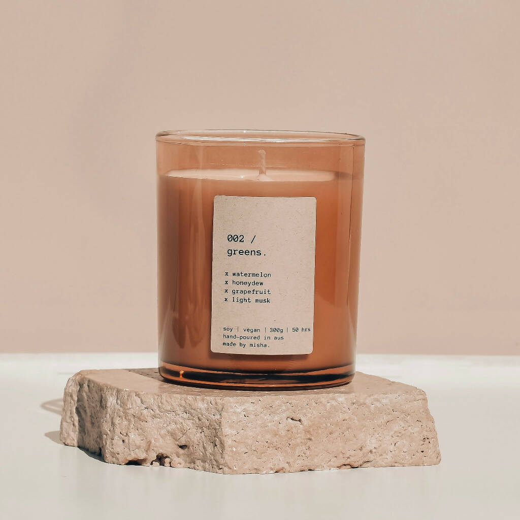 002 / greens| soy candle