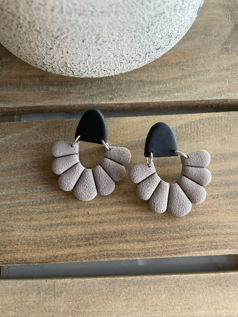 Wide Floral Arch Studs