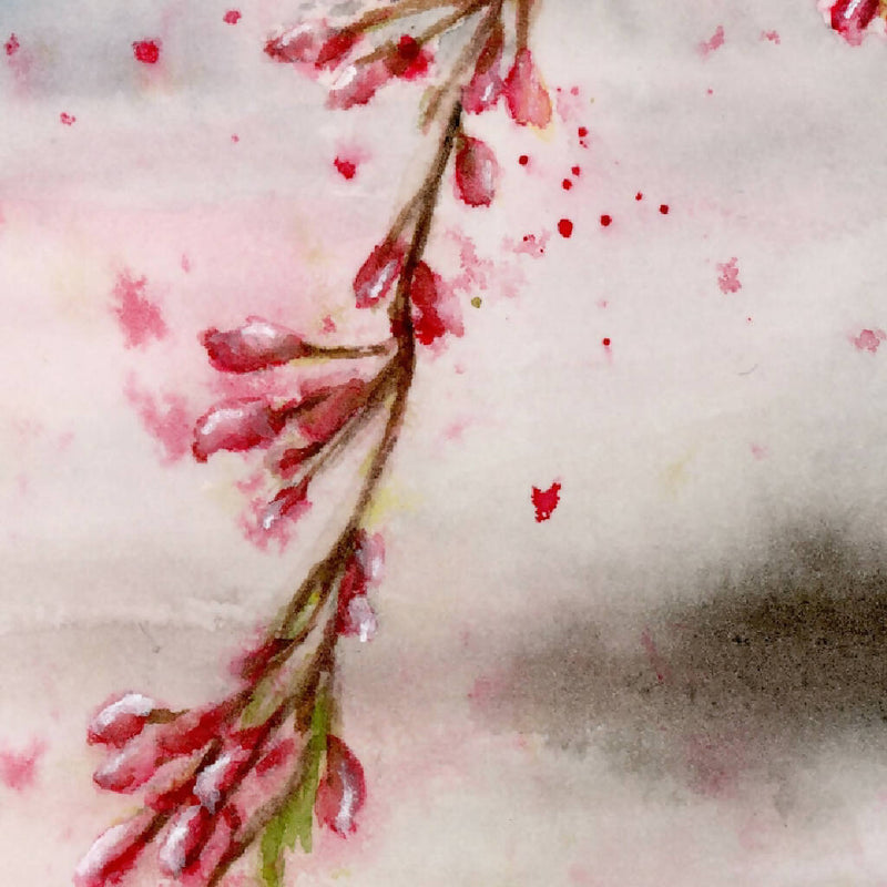 Peach blossoms, prints, Watercolor print, Watercolor flowers, Botanical print, Watercolour painting, floral art