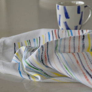 Tea Towel - Coffee Towel ‘Rainbow Wash’