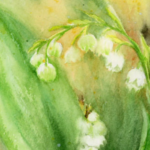 Lily of the valleys, prints, Watercolor print, Watercolor flowers, Botanical print, Watercolour painting, floral art