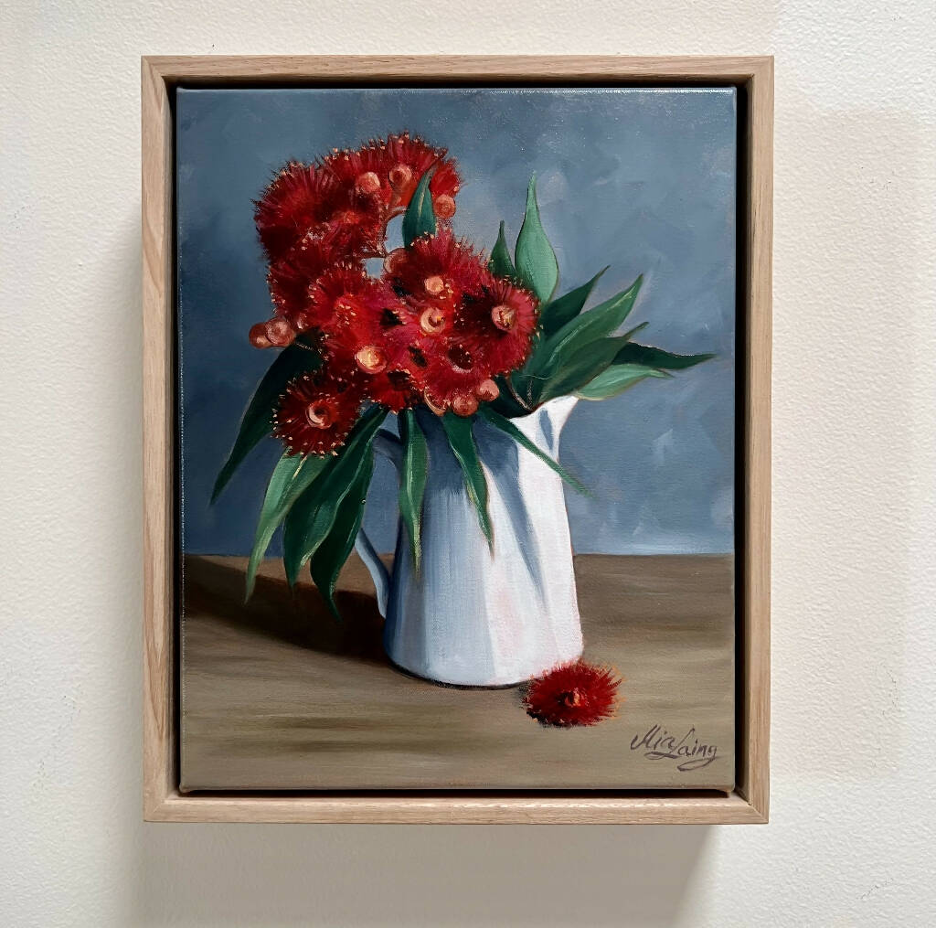Red Flowering Gum - Original Fine Art Oil Painting