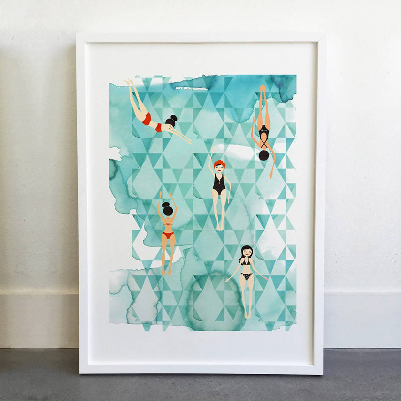 Winter Swim Limited Edition Print