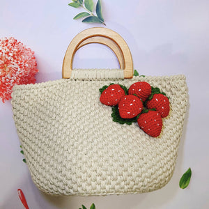 strawberry basket handbag