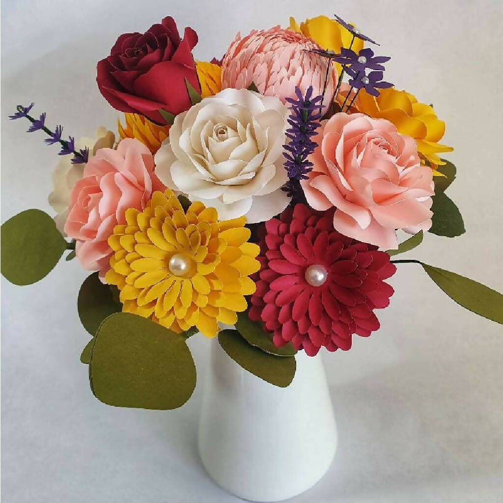 Colourful Paper Flower Bouquet