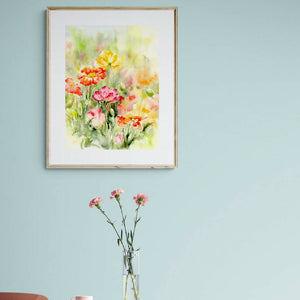 Poppies, prints, Watercolor print, Watercolor flowers, Botanical print, Watercolour painting, floral art