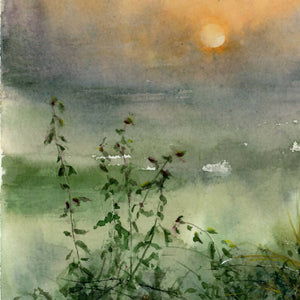 Sunrise, prints, Watercolor print, Watercolor flowers, Botanical print, Watercolour painting, floral art