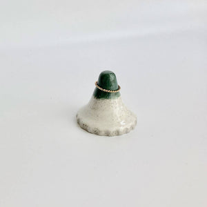 Ring holder ~ white & forest