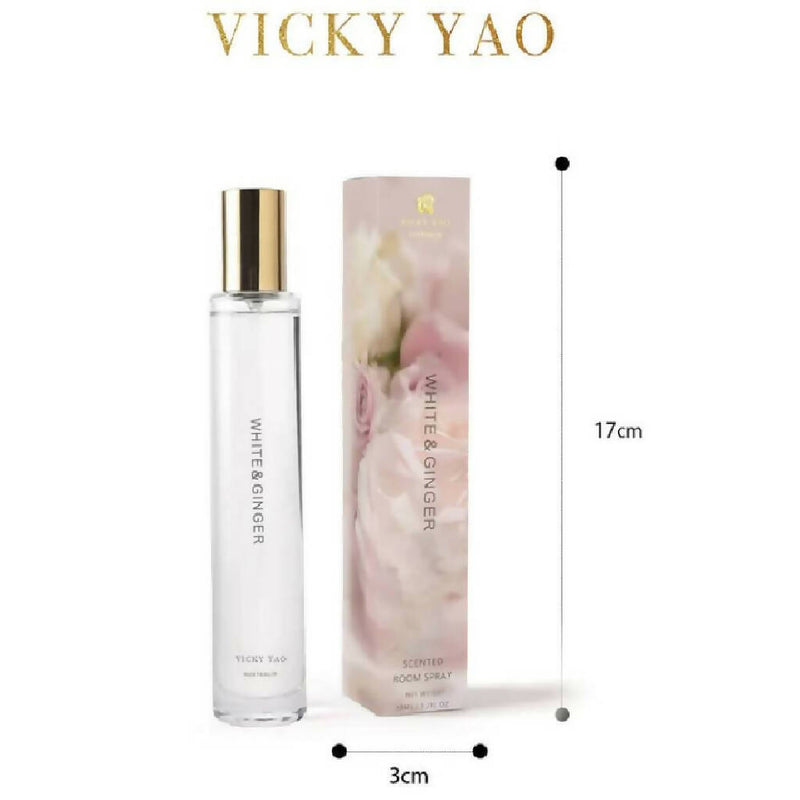 VICKY YAO FRAGRANCE- Love & Dream Series Exclusive R&D Faux Floral Spray White & Ginger 50ml