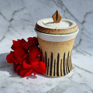 Handmade Ceramic Jar - Salt Pig, Trinket or Decorative