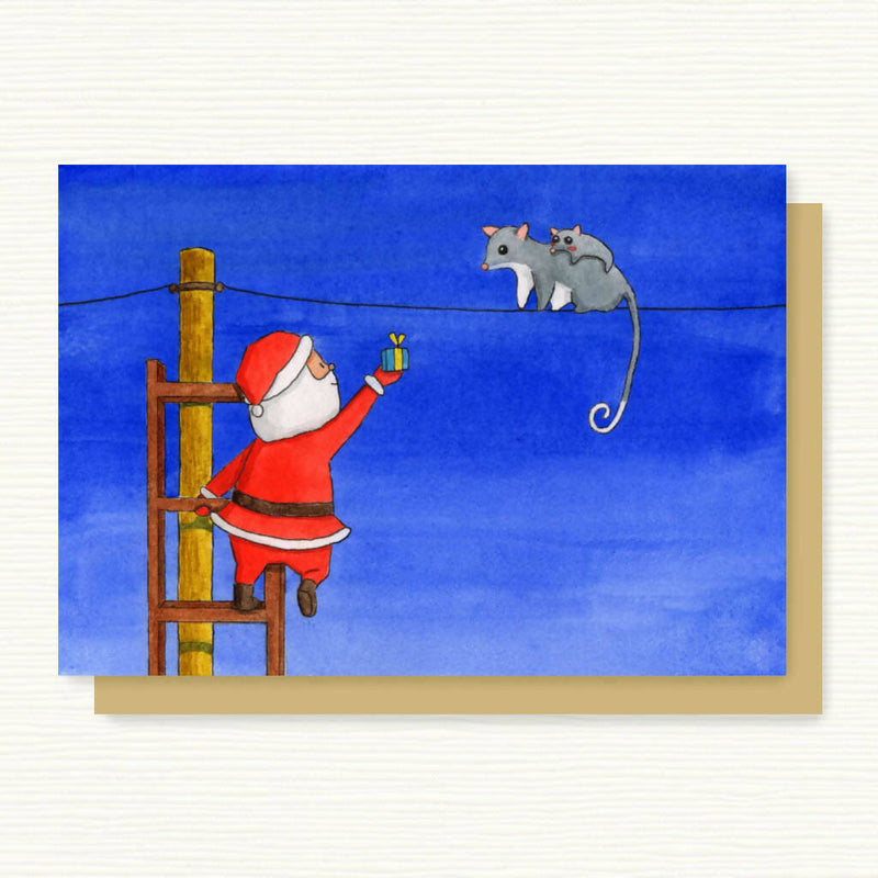 Possum Christmas Card | Australian Animals Christmas Card Pack