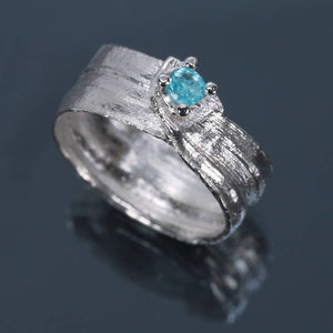 HIKIME Paraiba Apatite Ring - Size K