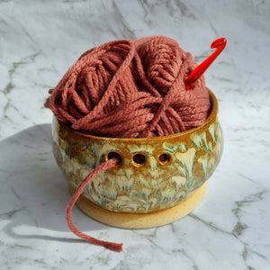 Handmade Yarn Bowl for Knitters & Crocheters