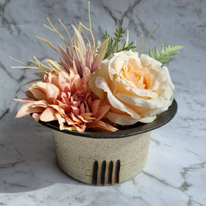 Handmade Ceramic Bowl - Short Vase