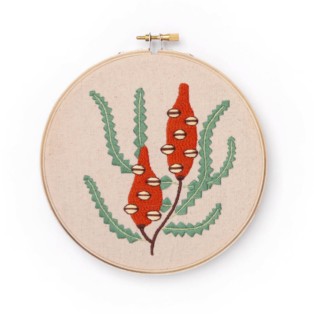 Beginners Embroidery Kit - Banksia
