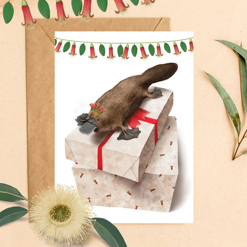 Platypus Christmas Card