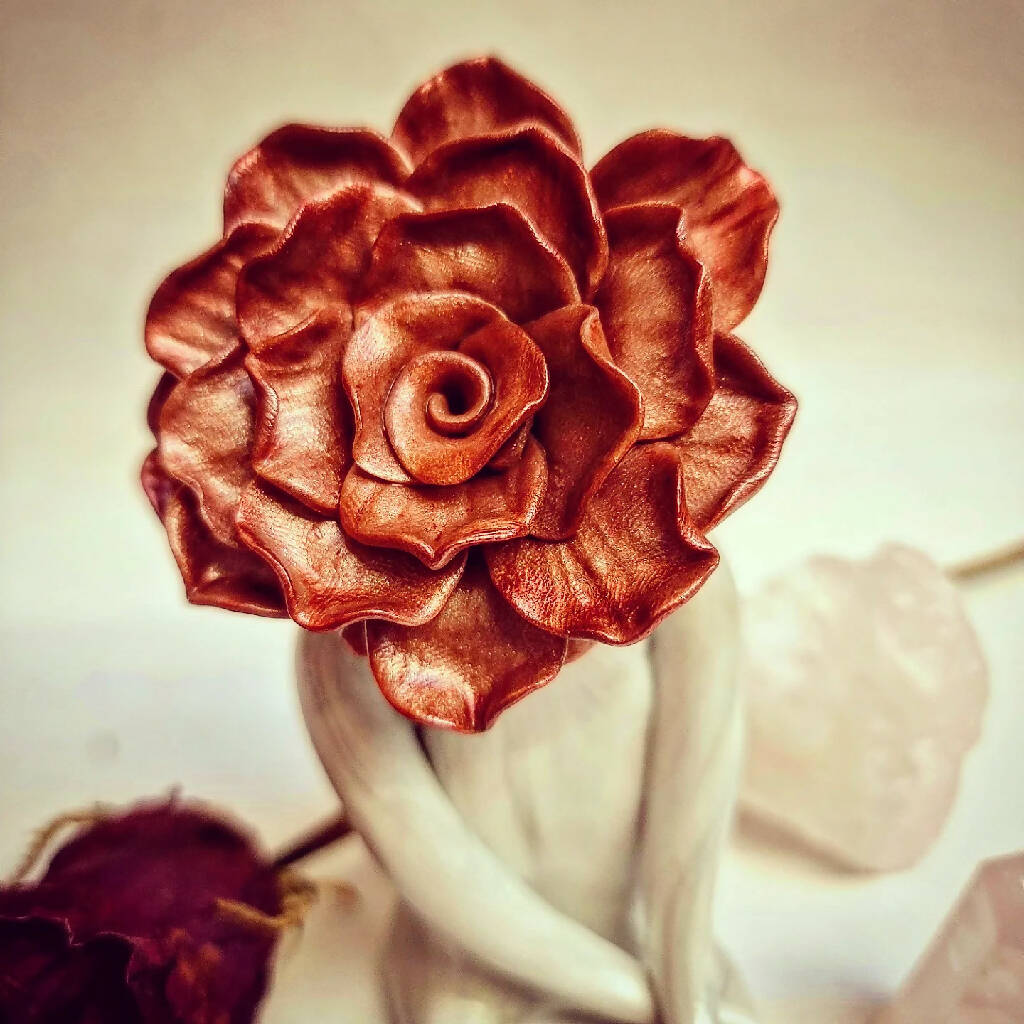 Dark Musk Rose Flower Person