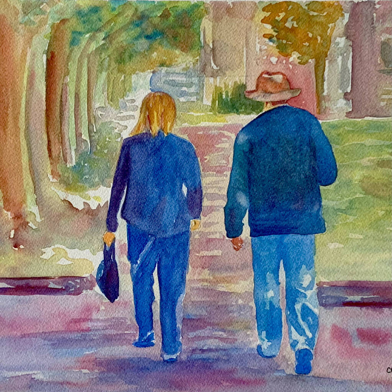 Shady Stroll - Original Watercolour Painting