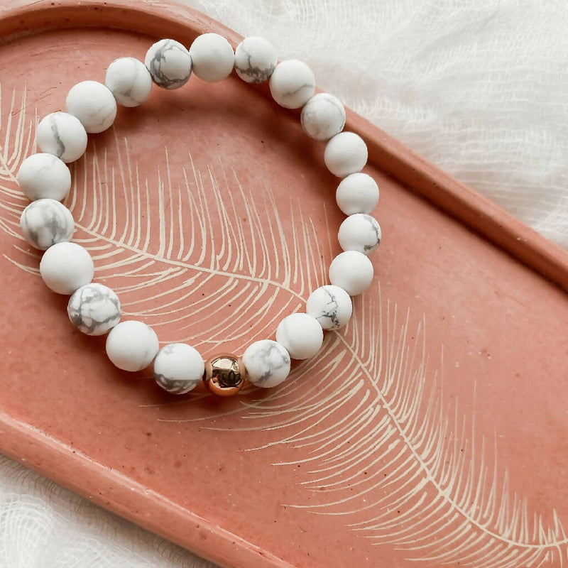 Signature Range Howlite Bracelet