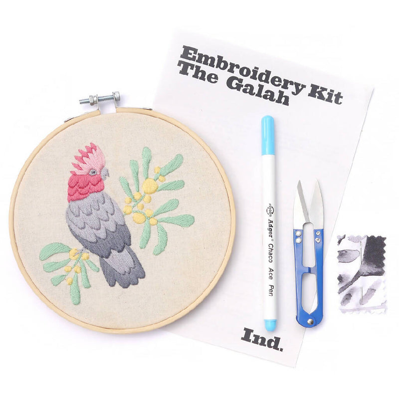 Beginners Embroidery Kit - Galah