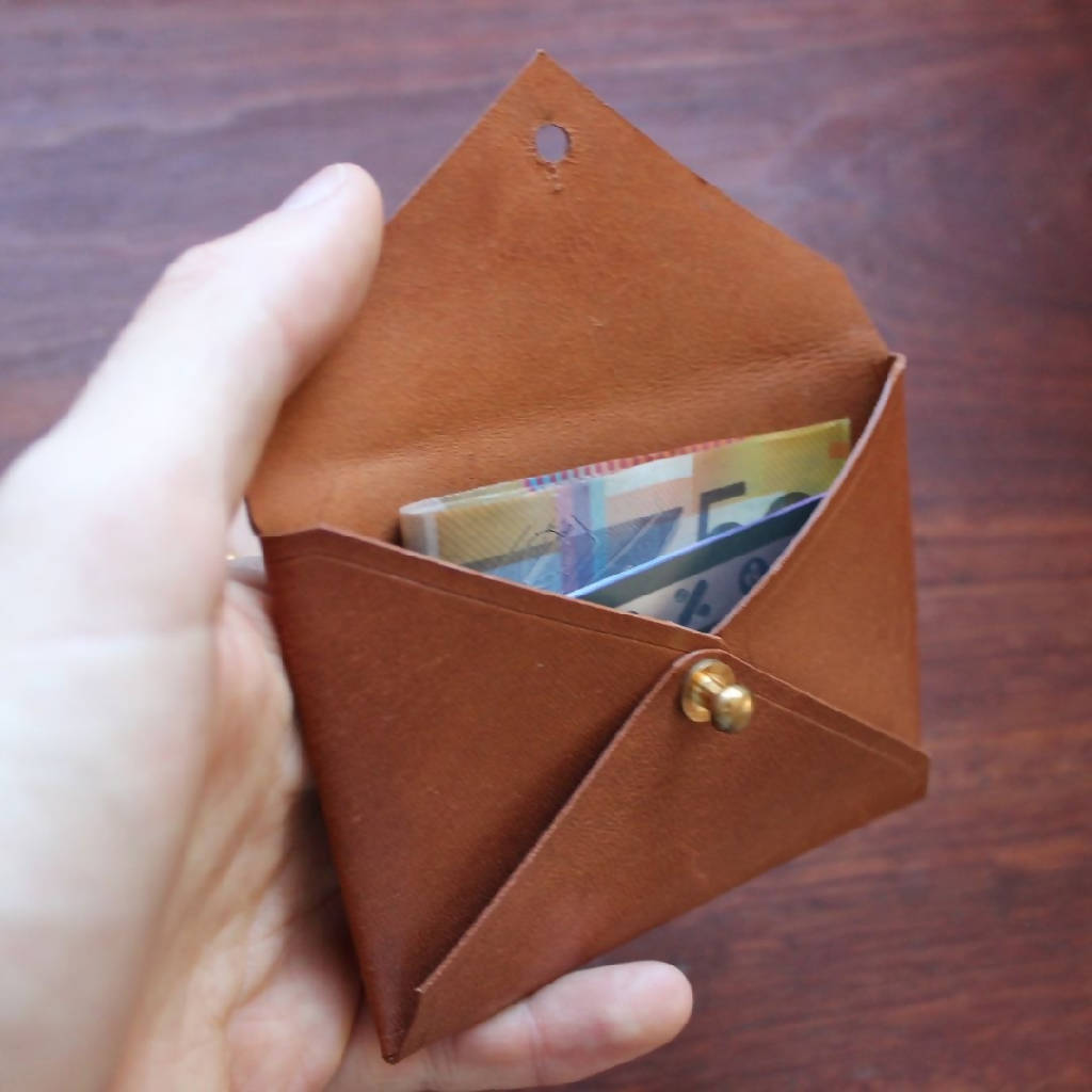 Mini Envelope Kangaroo Leather Wallet